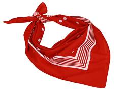 Betz Nickituch XXL Hexentuch Größe 70 x 70 cm Punkte Bandana Kopftuch Halstuch 100% Baumwolle Farbe: rot von Betz