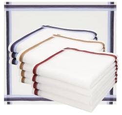Betz Stofftaschentücher - Herrentaschentücher - Männertaschentücher aus 100% Baumwolle - 40x40 cm - Leo 6 Dessin 2 von Betz
