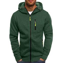 Mens Sports Solid Color Hooded - Stylish Hoodie Slim Fit Sweatshirt weatjacke Herren Mit Kapuze Zip Hoodie Jacke Hoodies Männer Kapuzenjacke Sweatshirts Jacken Sweatshirtjacke von Beudylihy