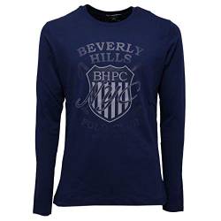 Beverly Hills Polo Club 2499AB maglia uomo blue t-shirt VINTAGE print man [XL] von Beverly Hills Polo Club