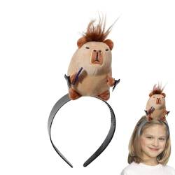 Bexdug Cartoon-Tier-Stirnband, Gesichtswasch-Stirnband | Capybara Dekor Make-up Stirnband,Niedliche und lustige Foto-Requisiten für Hautpflege, Sport, Dusche, Make-up, Gesichtsreinigung von Bexdug