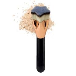 Bexdug Foundation-Make-up-Pinsel, Beauty-Pinsel | Soft Contour Foundation Make-up-Pinsel mit flacher Oberseite | Make-up-Pinsel zum Polieren und Verblenden mit ergonomischem Griff für Dates, Partys von Bexdug