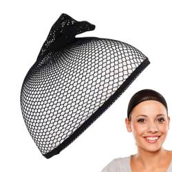 Bexdug Stirnband Perückenkappen, Mesh Perückenkappen Netz, Elastische, tragbare, geschlossene Haar-Mesh-Netz-Perückenkappen für Mädchen, Erwachsene und Frauen von Bexdug