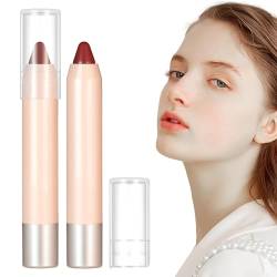 Lippenfleckenmarker - Lipgloss und Lippenfleck - Wasserfester, wischfester, hochpigmentierter Lipliner, 8 natürliche Farben für Frauen-Make-up, langlebig und feuchtigkeitsspendend Bexdug von Bexdug