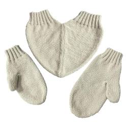 Winter-Vollfinger-Fäustlinge, Vollfinger-Hand-in-Hand-Winterhandschuhe, Bequeme Strickfäustlinge für Damen und Herren zum Reisen, Spazierengehen, Einkaufen, Dating, Camping Bexdug von Bexdug