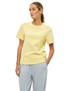 Beyond Now Damen Beyond Now Bora Gots Regular T-shirt | Tshirt Damen in Gelb | Herbst Bluse Damen | Größe L GOTS Regular T-Shirt Westlich, Gelb (Sunlight Yellow), L von Beyond Now