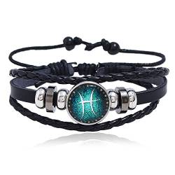 Beyond Herrenarmband Sternzeichen Horoskop Armband für Männer Midnight Sky (Fische) von Beyond