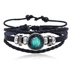 Beyond Herrenarmband Sternzeichen Horoskop Armband für Männer Midnight Sky (Jungfrau) von Beyond