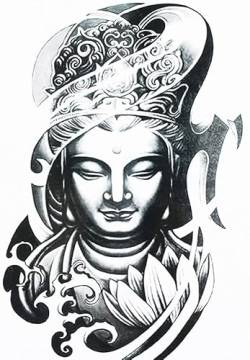 Buddha Tattoo Fake Tattoo Arm Tattoo Hb071 von Beyond