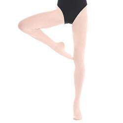 Bezioner Kinder Ballett Strumpfhose Tanzstrumpfhose mit Fuss fur Kinder und Damen, 1 Paar Apricot, L von Bezioner