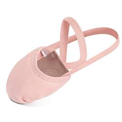 Bezioner Tanzschuhe Halbsohlen Ballettschuhe Schläppchen Gymnastikschuhe für Kinder und Erwachsenen Rosa X-Small von Bezioner