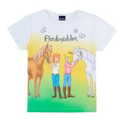 Bibi & Tina Mädchen T-Shirt 82411 weiß, Größe 104,4 Jahre von Bibi & Tina