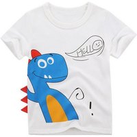 BiboBibo T-Shirt Dino-B7 (Kinder T-Shirt Baumwolle) Oberteil für Jungen Dino Tier Muster Tops Kinder Kleidung von BiboBibo