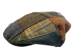 Biddy Murphy John Hanly & Co. Irish Made Tweed Flat Cap - Patchwork - Made in Ireland, Mehrfarbig, 60 von Biddy Murphy