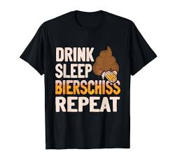 Drink Sleep Bierschiss Repeat Bier Biertrinker T-Shirt von Bierliebhaber & Bier Geschenke für Männer