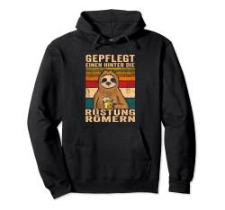 Einen hinter die Rüstung römern Biertrinker Bier Sauf Spruch Pullover Hoodie von Bierliebhaber & Bier Geschenke für Männer