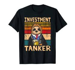 Herren Investment Tanker Biertrinker Faultier Bier T-Shirt von Bierliebhaber & Bier Geschenke für Männer