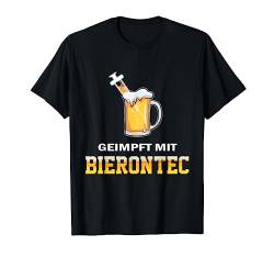 Ich bin Geimpft mit Bierontec Bier Impfung lustig T-Shirt von Bierliebhaber & Bier Geschenke für Männer