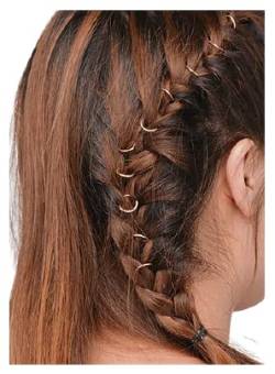 BIFULL Dekorative Haarringe für das Haar, 10 Stück, Schwarz, Standard von Bifull