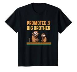 Kinder Promoted to Big Brother Baby Ankündigung – niedlicher Affe T-Shirt von Big Brother Gifts for Boys Kids Youth by RJ