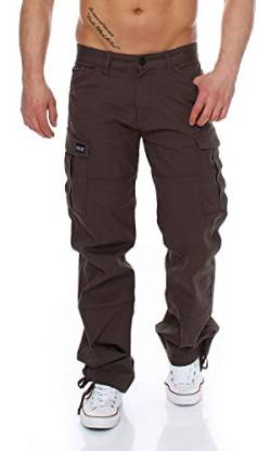 Big Seven Brian Cargo Hose Comfort Fit Herren Jeans, Farbe:Braun (Wren), Hosengröße:W42/L34 von Big Seven