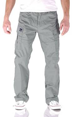 Big Seven Brian Cargo Hose Comfort Fit Herren Jeans, Farbe:Grau (Achat), Hosengröße:W38/L32 von Big Seven