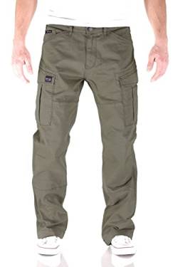Big Seven Brian Cargo Hose Comfort Fit Herren Jeans, Farbe:Grün (Royal Air Force), Hosengröße:W38/L34 von Big Seven