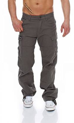 Big Seven Brian Cargo Hose Comfort Fit Herren Jeans, Farbe:Tech Grey, Hosengröße:W42/L32 von Big Seven