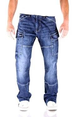 Big Seven Brian Dark Aged Cargo Herren Jeans, Hosengröße:W31/L34 von Big Seven