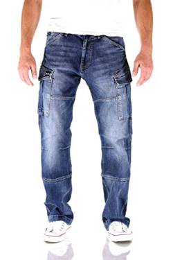 Big Seven Brian Graduate Blue Cargo Herren Jeans, Hosengröße:W46/L32 von Big Seven