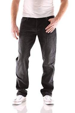 Big Seven Stanley Black Wash Regular Herren Jeans, Hosengröße:W33/L32 von Big Seven