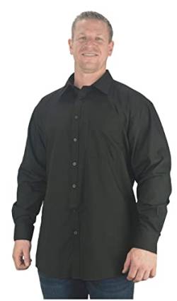 Big Mens Mort Extra Tall Extreme Length Line Langarmshirt für Größen 2XL 3XL 4XL 5XL 6XL, Schwarz , 3XL von Big Tee Shirt