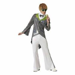 Kostüm für Erwachsene Silberfarben Rockstar - XL von BigBuy Carnival