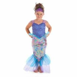 Verkleidung für Kinder Sirene Lila (2 Stücke) - 7-9 Jahre von BigBuy Carnival