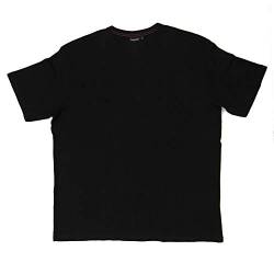 Bigdale Super Premium Bigsize T-Shirt | Übergrösse Shirt 3XL - 15XL | Herren T Shirt in Übergröße aus Baumwolle mit Rundhals | Deep Black, 7XL von Bigdale