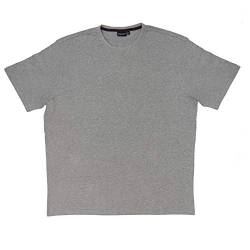 Bigdale Super Premium Bigsize T-Shirt | Übergrösse Shirt 3XL - 15XL | Herren T Shirt in Übergröße aus Baumwolle mit Rundhals | Heather Grey, 5XL von Bigdale