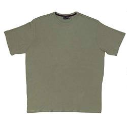 Bigdale Super Premium Bigsize T-Shirt | Übergrösse Shirt 3XL - 15XL | Herren T Shirt in Übergröße aus Baumwolle mit Rundhals | Military Green, 4XL von Bigdale