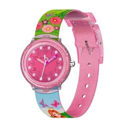 Bigmeda Kinderuhr Einhorn Armbanduhr Tierdrucke Textil Armband Analoge Junge Mädchen (Einhorn) von Bigmeda