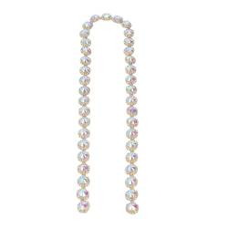 Biitfuu Strassketten-Zubehör Halskette, Perfekt für Selbstgemachte, Hinreißende Strass-Blumen-Kleidungsdekorationen und Perlenbesatz von Biitfuu