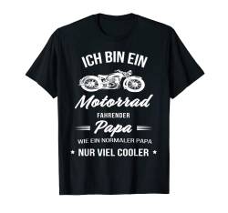 Motorrad fahrender Papa Lustig Bikerstyle Chopper Motocross T-Shirt von Bike Motorrad evolution Biker Wheelie ekg Frau Opa