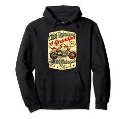 Never Underestimate A Grandpa With A Motorcycle Funny Quote Pullover Hoodie von Biker Grandpa Shop
