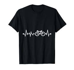 Herzschlag Fahrrad T-Shirt von Biker Radler Fahrradfahrer Shirts