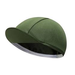 BikingBros Green Cycling Cap - Polyester Cycling Hat-Under Helmet - Cycling Helmet Liner Breathable&Sweat Uptake，A16，One Size von BikingBros