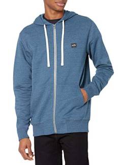 BILLABONG Herren Klassischer Fleece-Hoodie mit Reißverschluss Kapuzenpullover, Dark Royal, S von Billabong