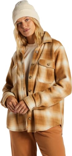 Billabong A/Div Forge - Fleece Shacket for Women - Fleecehemd - Frauen - L - Beige von Billabong