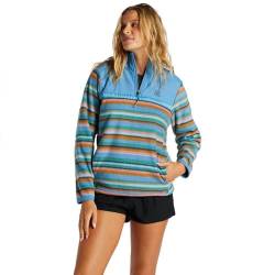 Billabong Boundary Lite - Mock Neck Sweatshirt for Women - Sweatshirt mit Stehkragen - Frauen - S - Blau von Billabong
