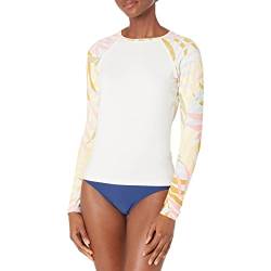 Billabong Damen Klassischer Langarm-Rashguard, Salzkristalldruck, Small von Billabong