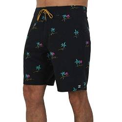 Billabong Men's Sundays Pro Boardshort, 4-Way Performance Stretch, 19 Inch Outseam, Night, 31 von Billabong