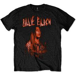 Billie Eilish Spooky Logo offiziell Männer T-Shirt Herren (Large) von Billie Eilish