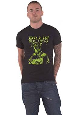 Billie Eilish Unisex Illustration Offizielles Schwarz T-Shirt, L von Billie Eilish